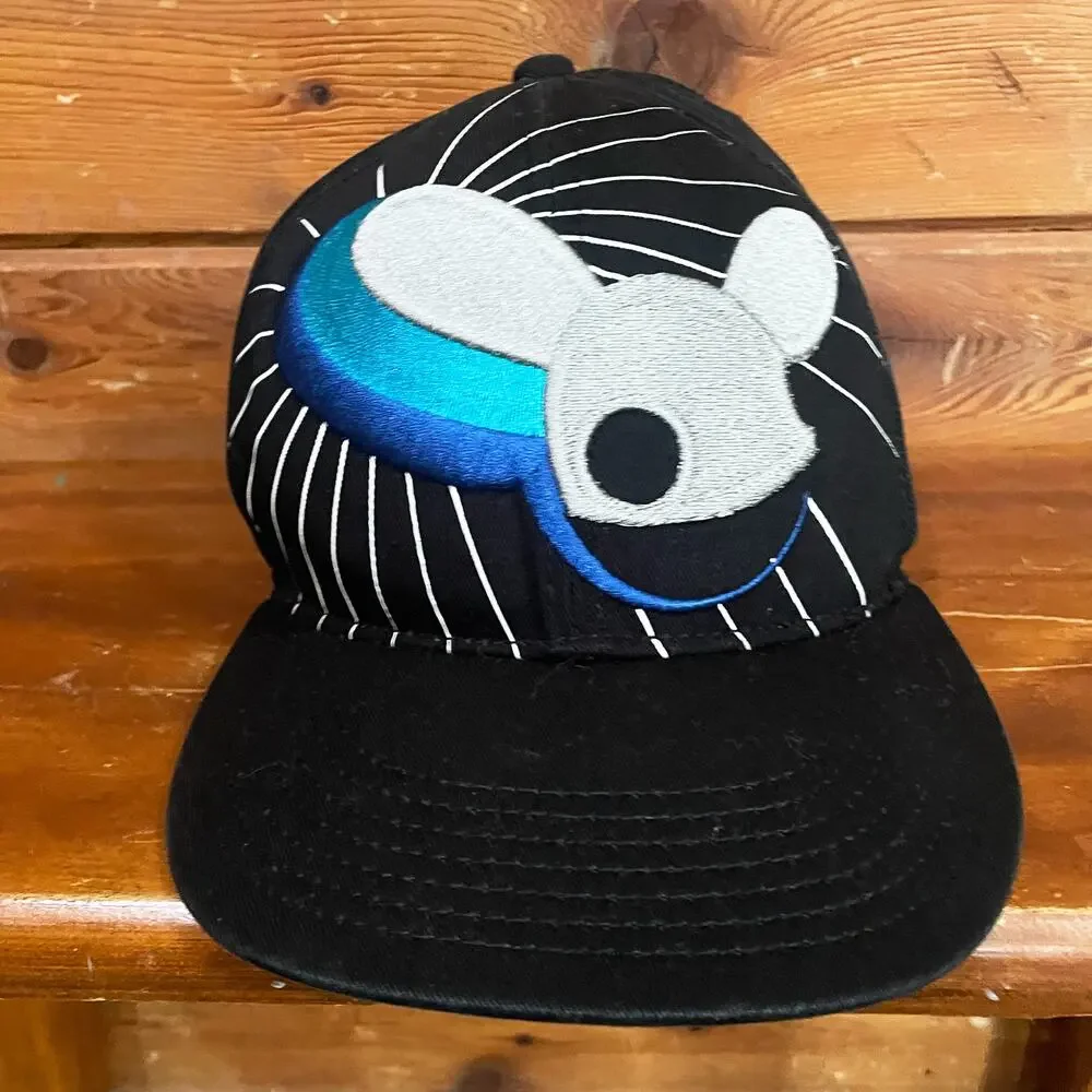 Deadmau5 Snapback Adjustable Hat Blue And Black